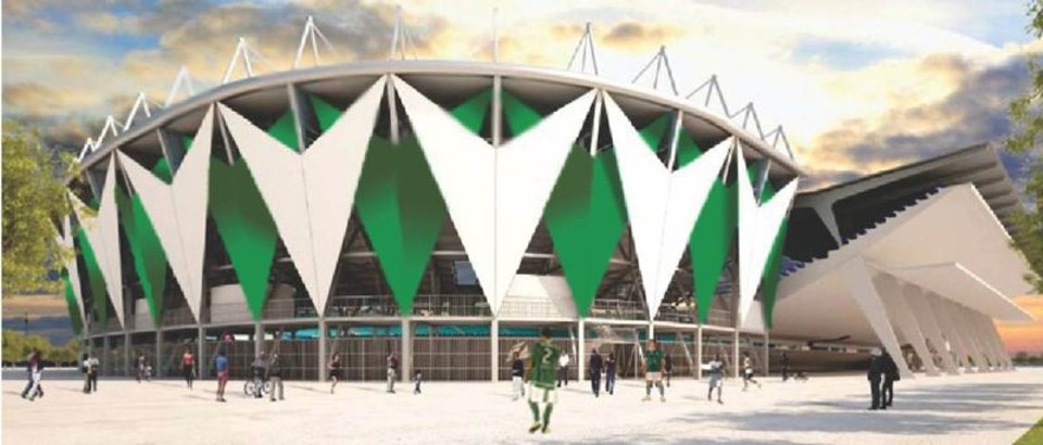 Construtoras interessadas na parceria para construir o novo estádio do Coritiba incluíram em suas propostas imagens de como seria a edificação |