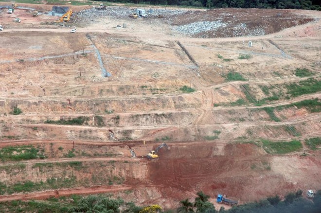 A paisagem do local há cerca de um ano | 