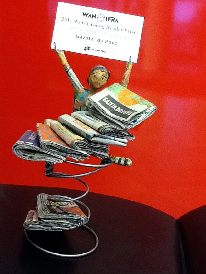 O troféu concedido pela World Association of Newspapers (WAN) | 