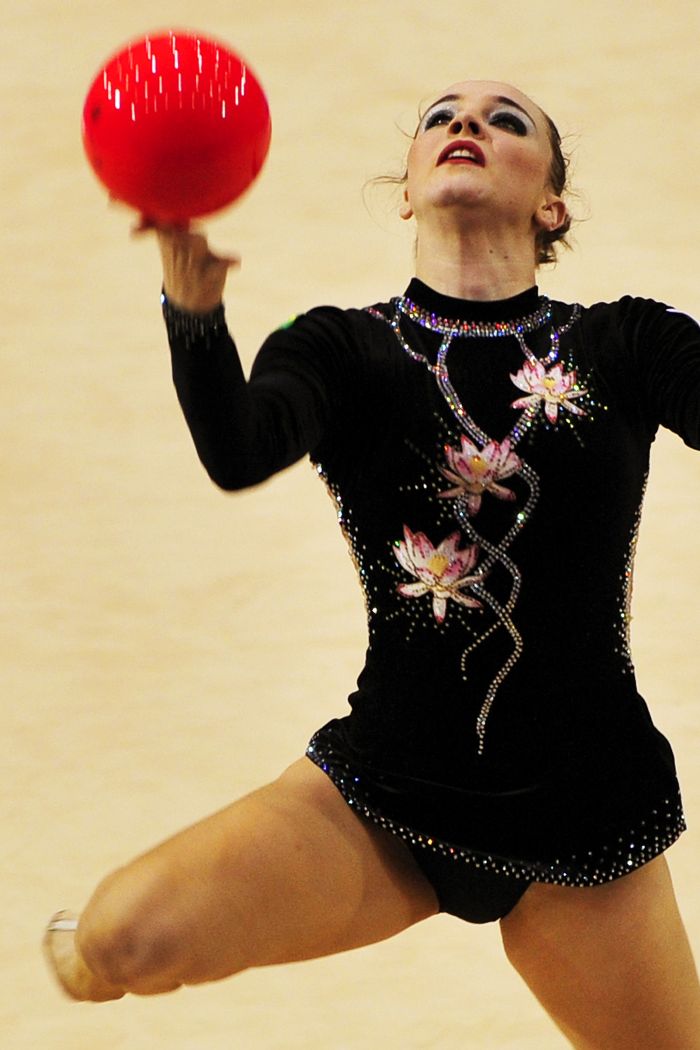 Além do conjunto com bola, Angelica Kvieczynski também levou o bronze no conjunto com arco | Wagner Carmo / COB