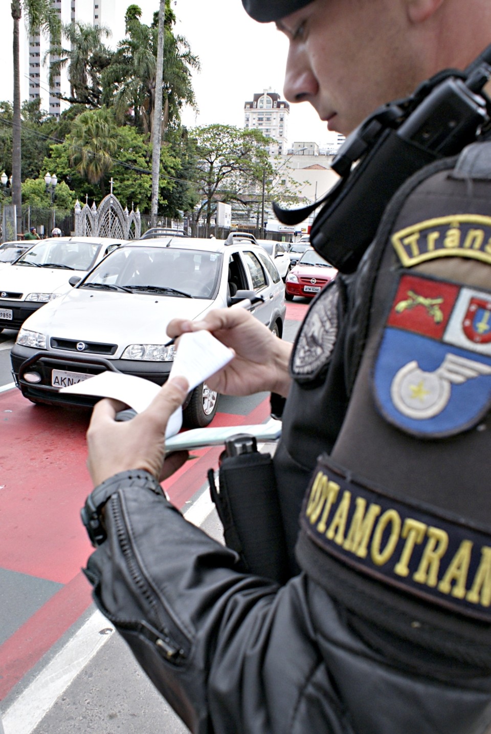 O BPTran tem apenas 30 policiais para atuar na capital | Marco André Lima/Gazeta do Povo