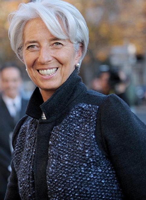 A diretora-gerente do FMI, Christine Lagarde, chega para encontro do G-20 | Eric Piermont/AFP