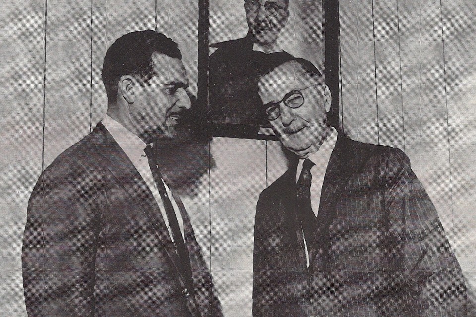 Em 1967, Ardinal Ribas ao lado de Nelson Hungria, então titular do Supremo Tribunal Federal (STF) | Divulgação