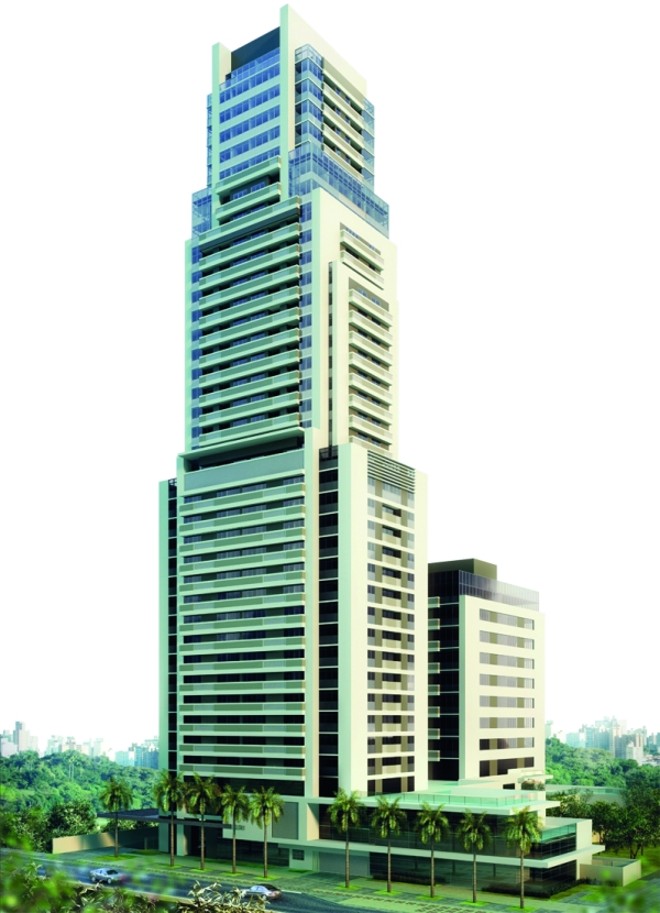 Perspectiva do City Centro Cívico, da Incorporadora Monarca e das construtoras Tecnisa e Stuhlberger, na Avenida Cândido de Abreu |