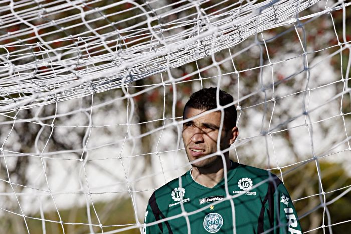 Vanderlei comemora a boa fase no gol do Coritiba | Albari Rosa / Gazeta do Povo