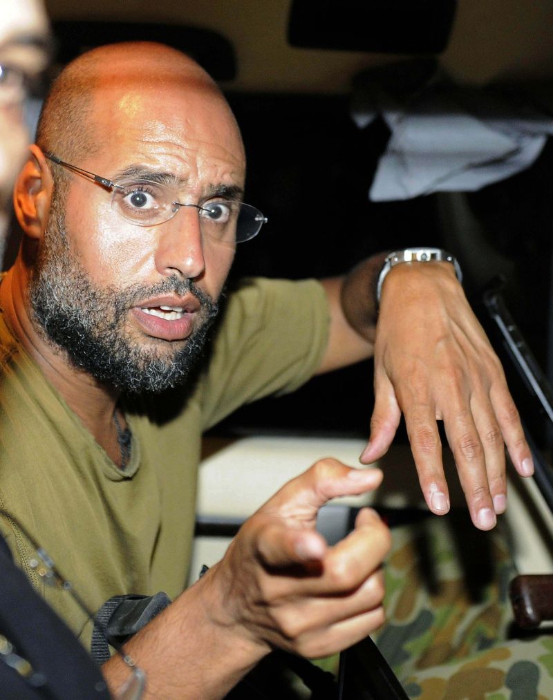 Saif al-Islam, filho de Kadafi, estaria negociando para se entregar ao Tribunal Penal Internacional | Paul Hackett/Reuters