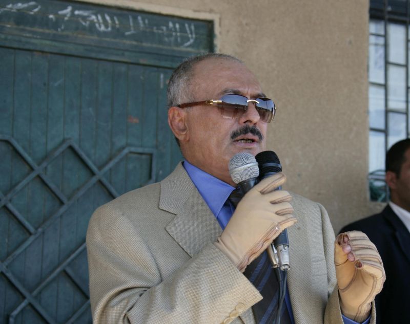 O presidente do Iêmen Ali Abdullah Saleh | REUTERS/Yemen Army