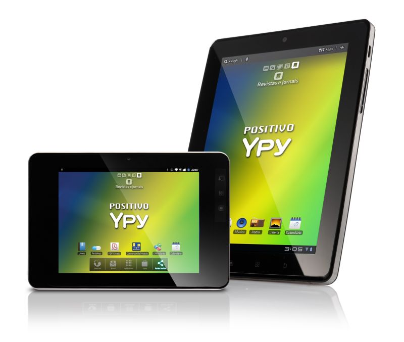 Os dois modelos que serão lançados pela Positivo: de 7 e 10 polegadas | Divulgação