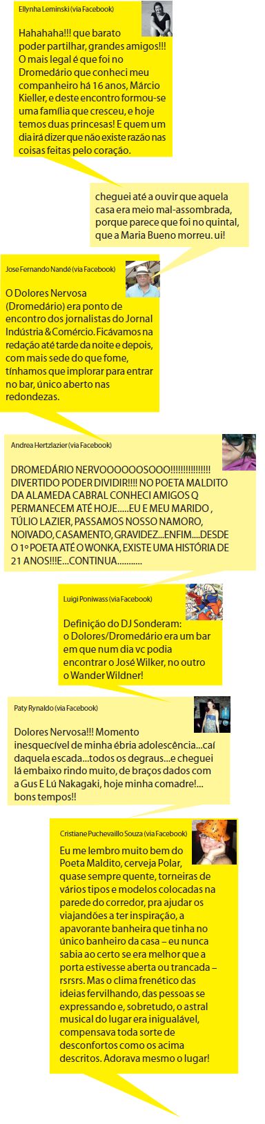 Veja o que pessoal recordou e comentou através do Facebook |