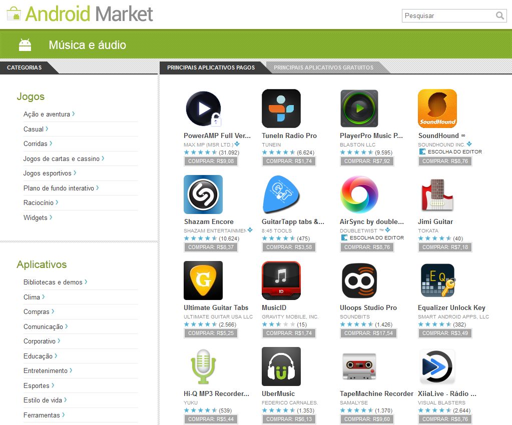 O Google Music terá disponível um catálogo de 13 milhões de canções de artistas de EMI Records, Universal Music Group e Sony Enterteinment, além de mais de 1.000 selos independentes | Reprodução