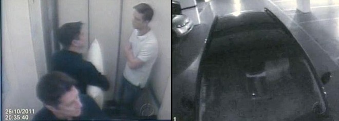 Imagens mostram Paolicchi no elevador do prédio onde morava e no carro onde foi encontrado morto no dia seguinte | 