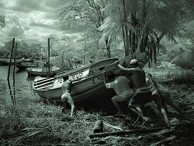 Primeiro número da nova revista traz um ensaio sobre a floresta amazônica fotografada à noite com infravermelho |