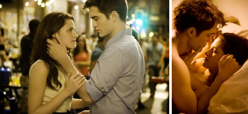Os astros Kristen Stewart (Bella) e Robert Pattinson (Edward): Amanhecer é o último capítulo da série Crepúsculo | Fotos: Divulgação