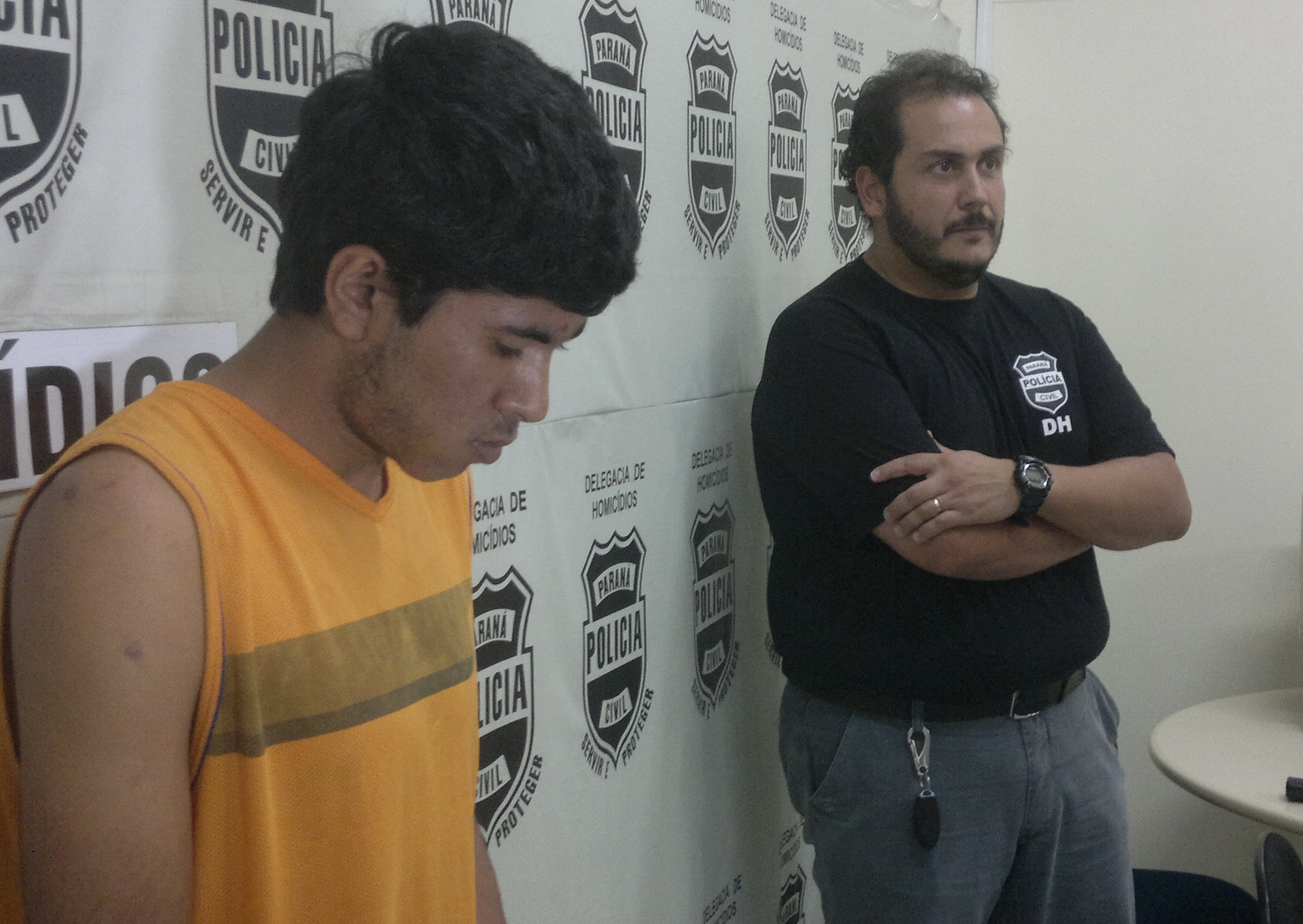 Ariel Fernandes Silva, acusado de três assassinatos; segundo o delegado Cristiano Quintas dos Santos, ele integrava a "máfia dos loteamentos" | Felippe Aníbal/ Gazeta do Povo