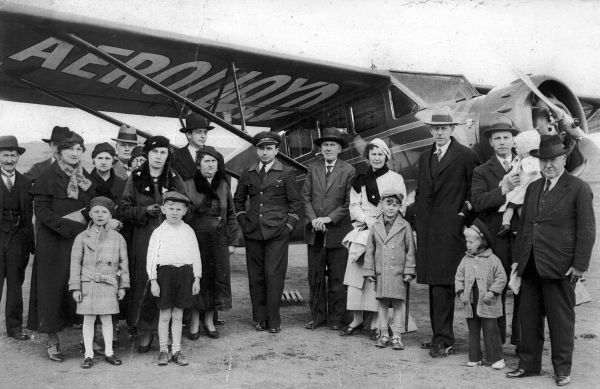 Avião do Aerolloyd Iguassú no Aeroporto do Bacacheri, em 22 de setembro de 1934 | Acervo histórico CD