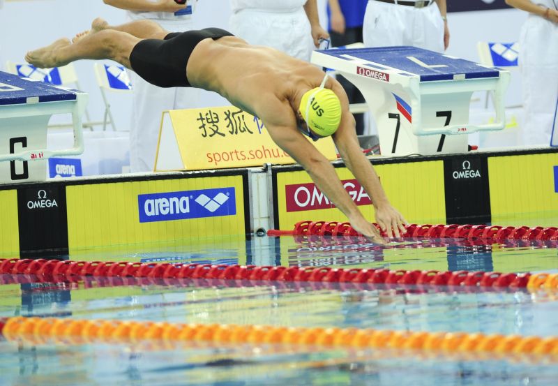 Ian Thorpe encerrou particpação na Copa do Mundo de Piscina Curta, em Pequim, sem conseguir chegar à nenhuma final | AFP
