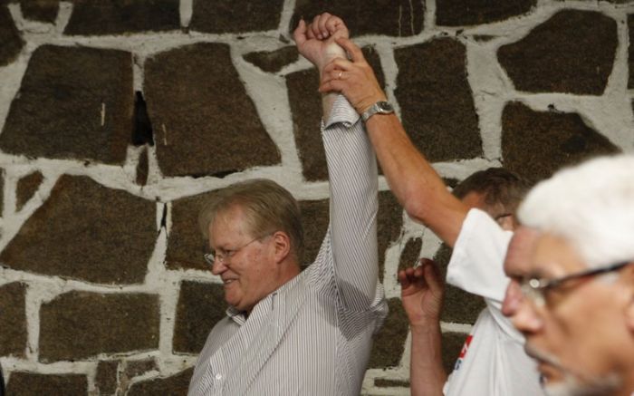 Rubens Bohlen comemora a vitória na eleição paranista: administrador de empresas comandará o Tricolor pelos próximos dois anos | Antonio Costa / Gazeta do Povo
