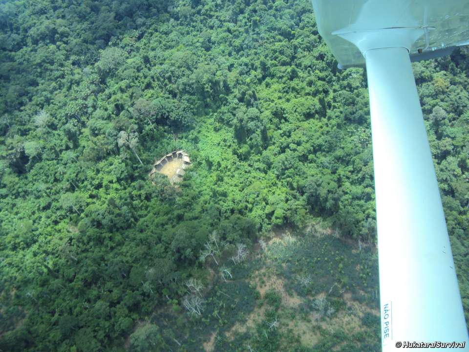Foto aérea feita pela ONG Survival Internaticonal: indígenas estariam ameaçados pelo garimpo clandestino | Survival International