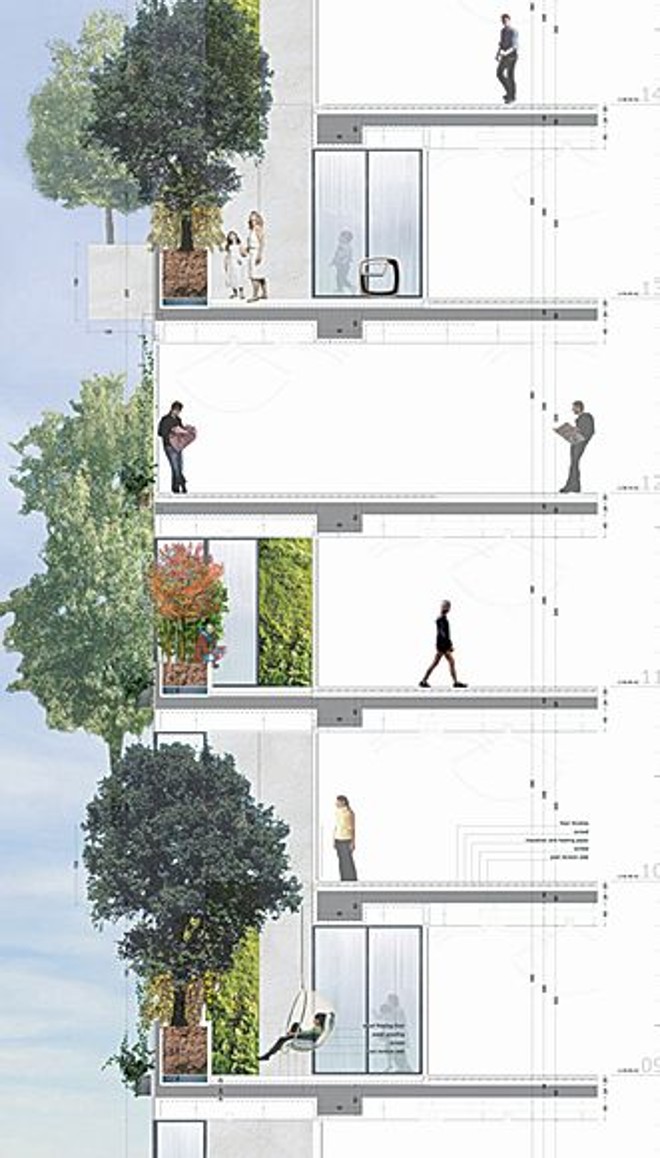 O edifício abrigará a mesma quantidade de habitantes de 50 mil metros quadrados de expansão urbana convencional | 
