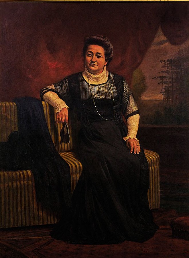 Olympia Carneiro, em pintura de Andersen: obra como retratista é menos famosa |