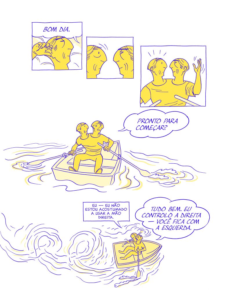 Asterios Polyp é narrado pelo irmão gêmeo natimorto de Asterios, Ignazio, que contrapõe sua visão à complexa personalidade do autor | Divulgação