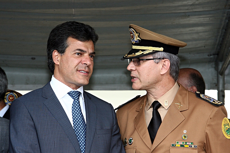 Ao lado de Scheremeta, Richa disse que nenhuma intriga tem procedência | Felipe Rosa/ Gazeta do Povo