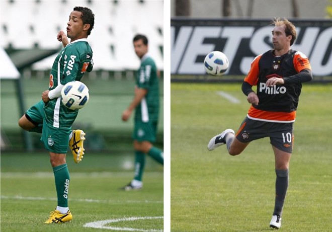 Rafinha, do Coritiba, e Paulo Baier, do Atlético | 