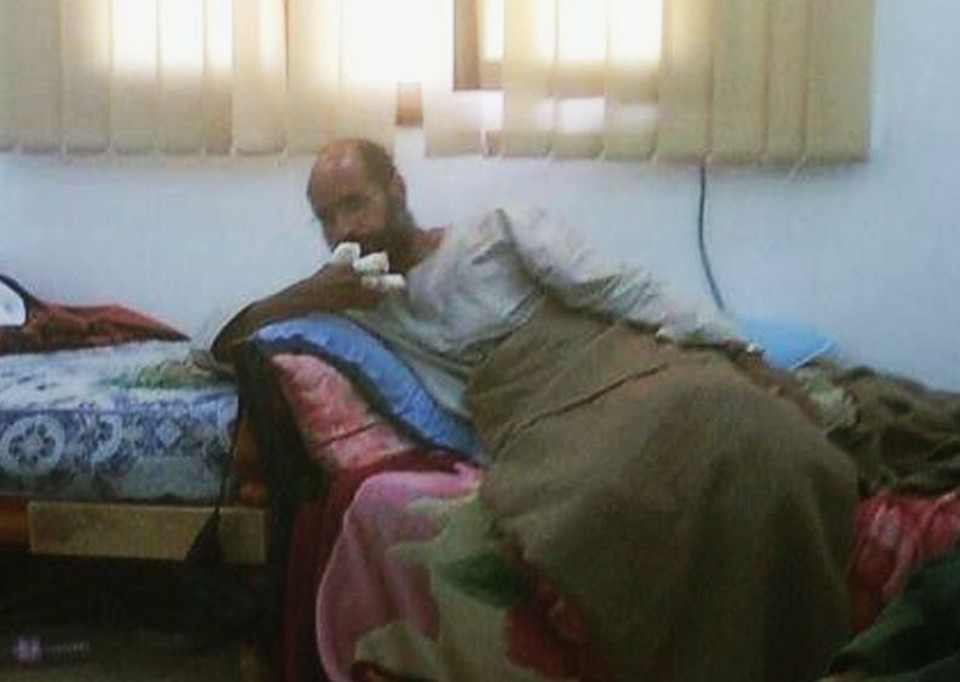 Suposta foto de Saif al-Islam após sua prisão | Reuters