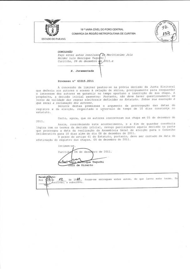 Leia na íntegra a decisão que revogou a liminar | 