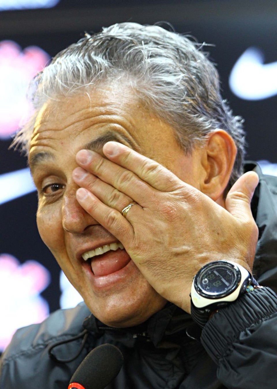 O técnico Tite testou Wallace no lugar de Ralf para a decisão desta tarde | Roberto Vazquez/ Futura Press