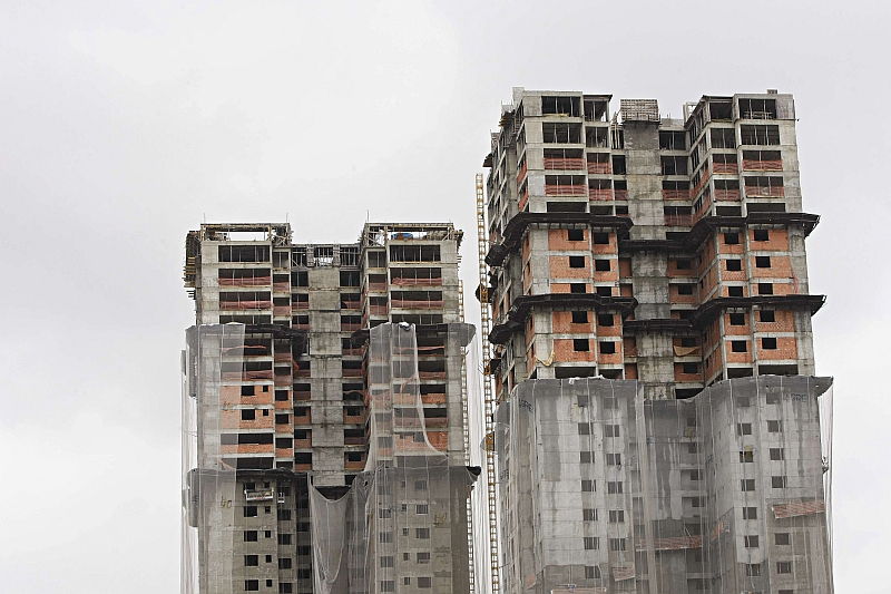Torres de 28 andares do Residencial Botânica em construção, no bairro Cristo Rei | Aniele Nascimento/ Gazeta do Povo