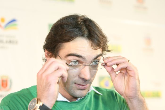 Por causa da lesão, Giba fica fora da equipe do Cimed do primeiro turno da Superliga | Marcelo Elias / Gazeta do Povo
