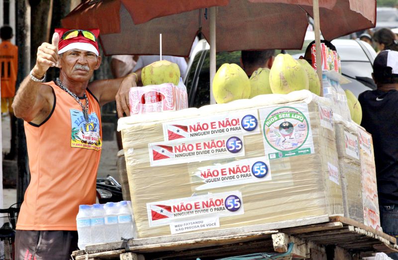 Moradores de Belém votaram contra a divisão: 65% do eleitorado paraense estão na região da capital do estado | Raimundo Paccó/AE