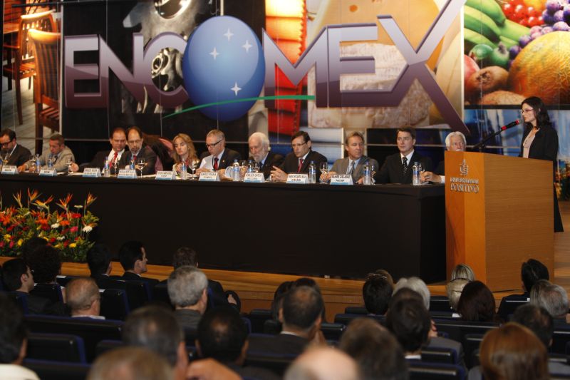 Encontro de Comércio Exterior do Mercosul - Encomex Mercosul - está sendo realizado na Universidade Positivo, em Curitiba | Aniele Nascimento / Agencia de Noticias Gazeta do Povo