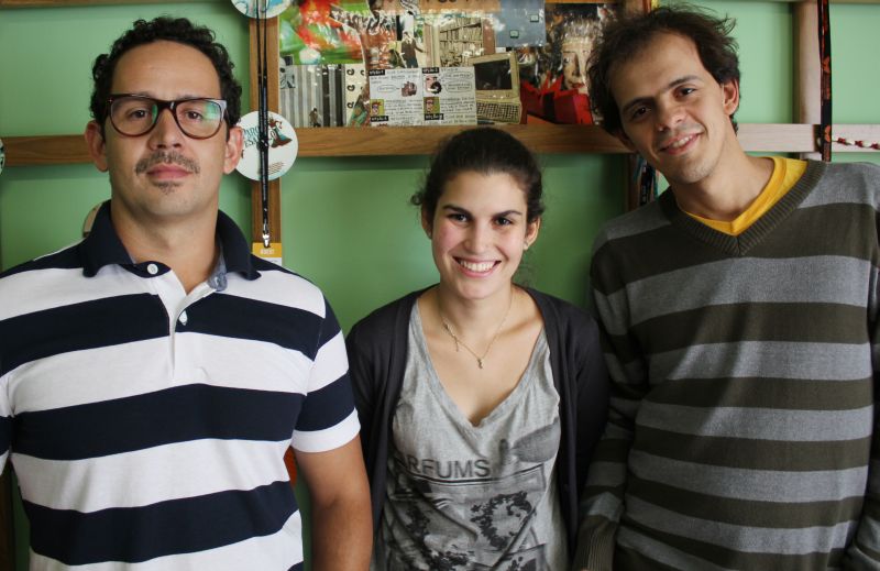 Os diretores do novo festival: Aly Muritiba, Marisa Merlo e Antônio Junior. Abaixo, a logomarca do evento, que vai ocorrer entre 29 de maio e 4 de junho do ano que vem | Divulgação