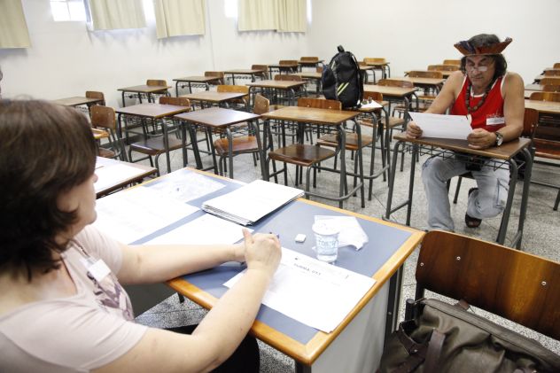 Nesta quarta-feira (14), os candidatos de povos indígenas tiveram de fazer uma prova oral | Divulgação UEPG