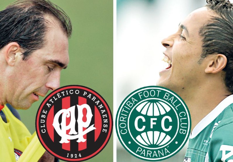 Rafinha, do Coritiba, e Paulo Baier, do Atlético: os destaques do jogo de hoje | Antonio More/ Gazeta do Povo e Walter Alves/ Gazeta do Povo
