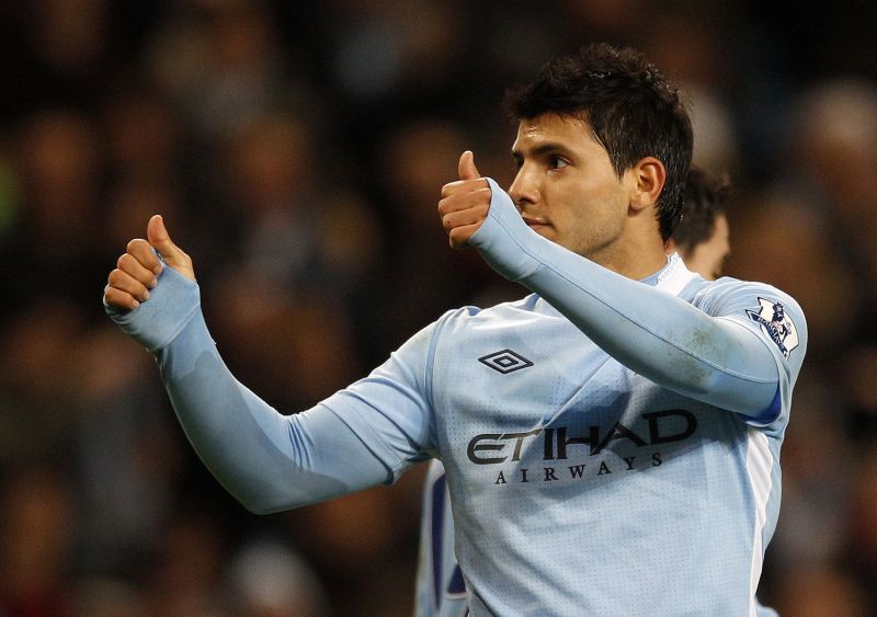 Agüero foi o principal destaque do Manchester City na vitória sobre o Stoke City | Reuters
