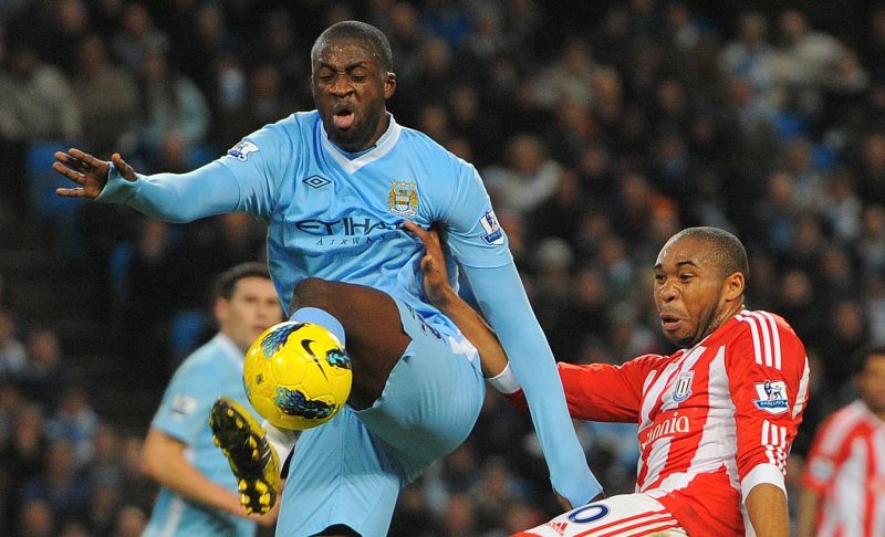 Yaya Touré, do Manchester City, foi eleito o melhor jogador africano de 2011 | AFP