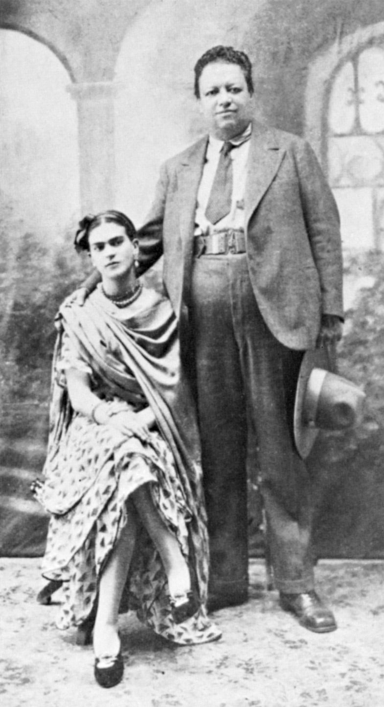 O casamento com Diego Rivera ocorreu em 1929 e foi marcado por muitas brigas | Divulgação
