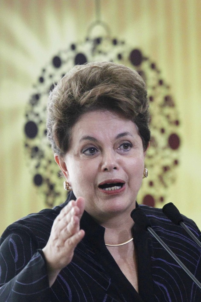Dilma Rousseff: aprovação alta (61,2%), mas a menor dentre os três |