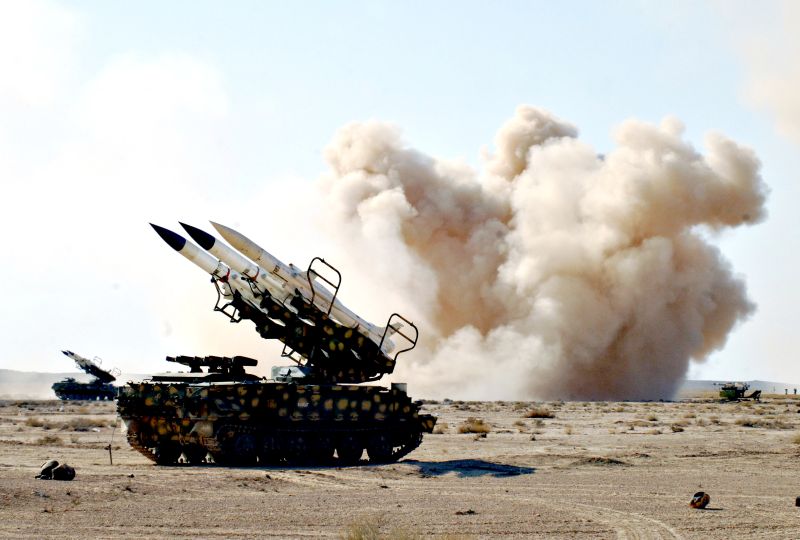 Forças Armadas sírias testam mísseis antiaéreos em local não revelado | Handout/Reuters