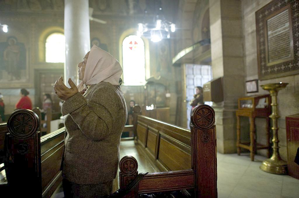 Novo partido político diz não estar interessado em impor os valores islâmicos no Egito, onde existe uma minoria cristã | AFP