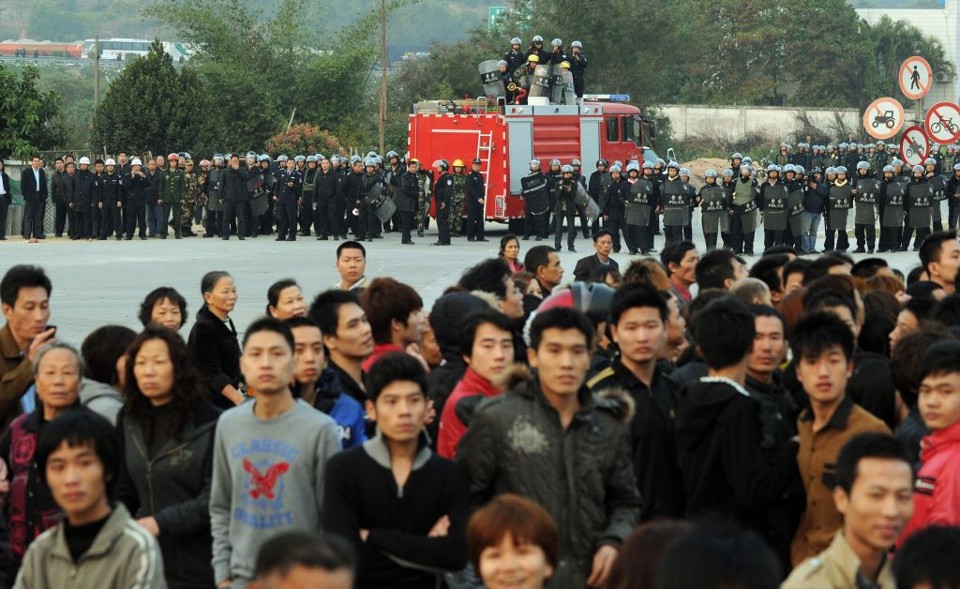 Chineses se reúnem para protesto contra usina nuclear | AFP