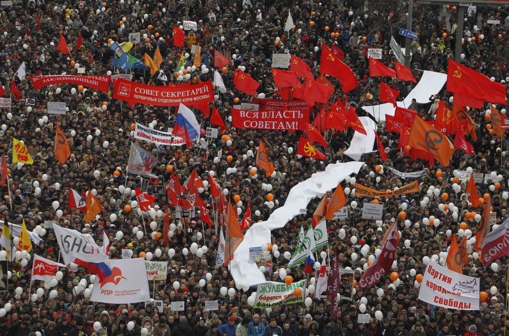 Manifestantes se reúnem em Moscou contra o resultado das eleições parlamentares de 4 de dezembro | Reuters