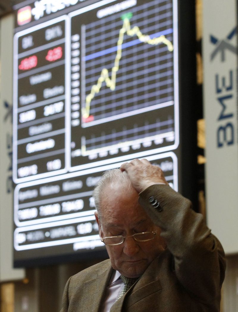 Operador na Bolsa de Madri: as altas de ontem em vários mercados não devem ser vistas como tendência, advertem especialistas | Andrea Comas/Reuters
