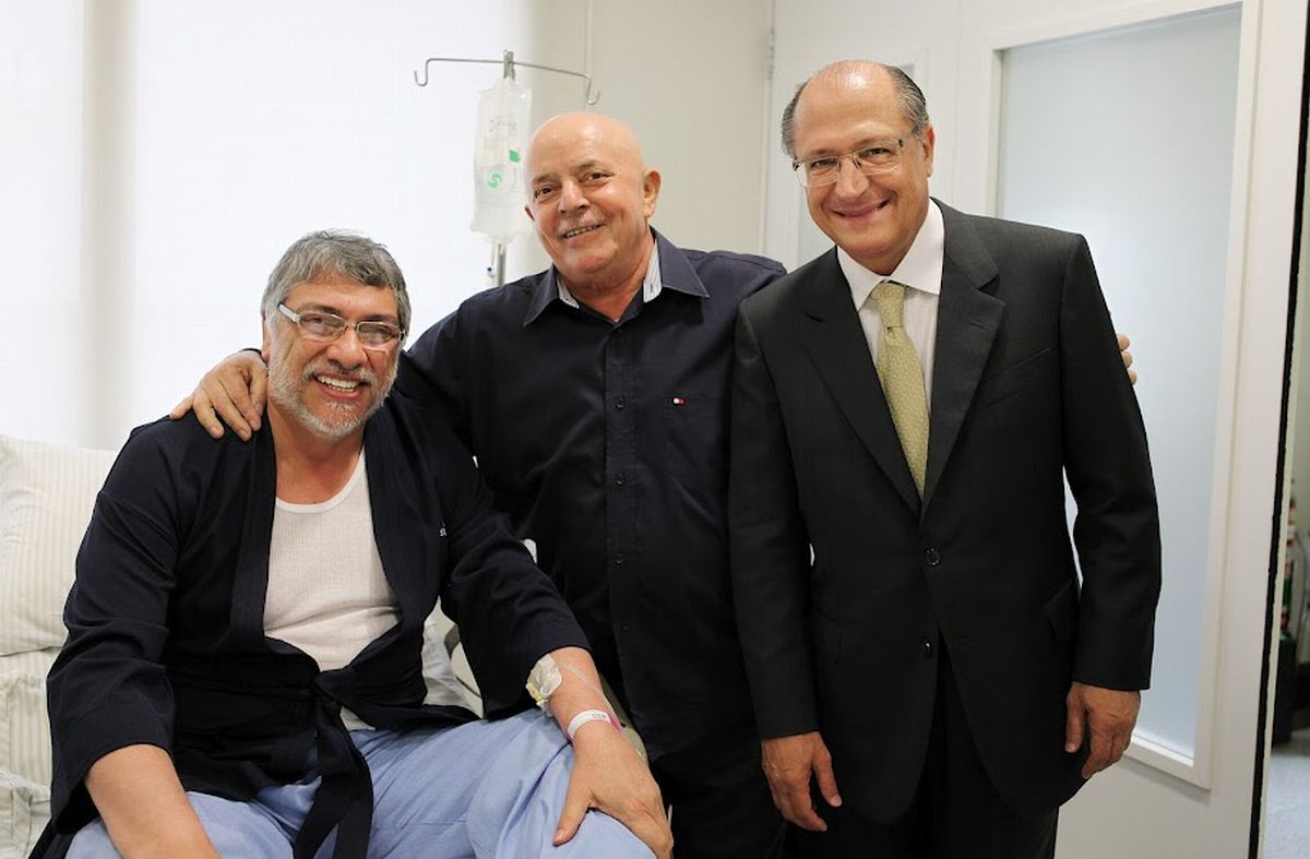 Os três políticos se encontraram no hospital na tarde desta sexta-feira | Ricardo Stuckert/Instituto Lula