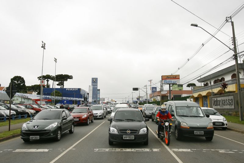 A Rua Mario Tourinho, no bairro Campina do Siqueira, foi apontada como uma das que mais têm ruídos | Antônio More/ Gazeta do Povo