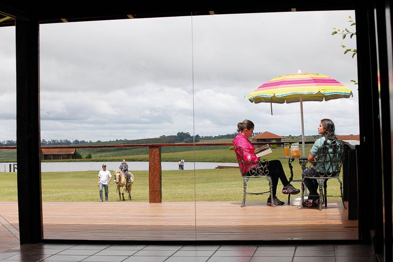 Pousada Cainã, em São Luiz do Purunã: local próximo a Curitiba combina conforto da cidade com o sossego do campo | Jonathan Campos/ Gazeta do Povo