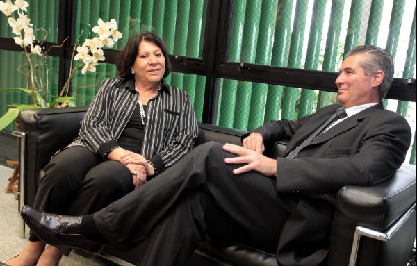 Eliana Calmon e Ivan Sartori: presidente do TJ foi ao CNJ convidar corregedora para a posse dele em fevereiro | Luiz Silveira/Agência CNJ